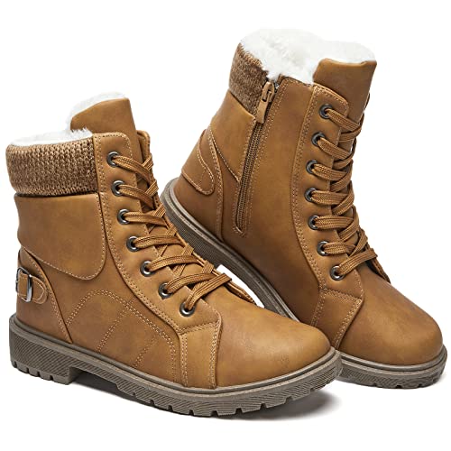 SERNIAL Fur Lined Ankle Boots