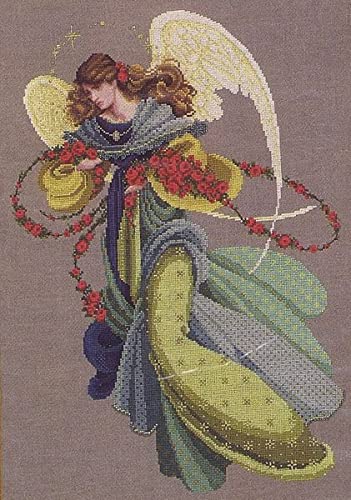 Lavender & Lace Counted Cross Stitch Chart Pattern ~ Angelica #TOP8