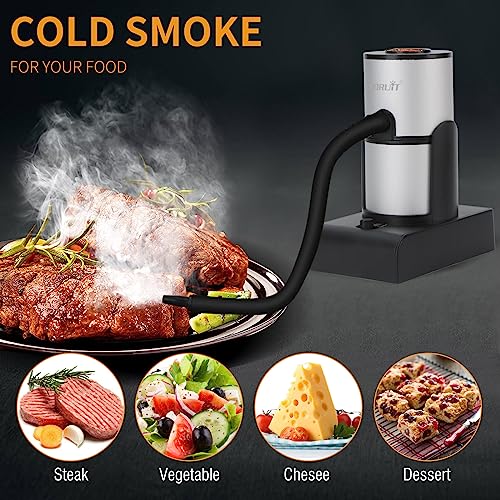 Boruit SK305 Drink Smoke Gun Cocktail Smoker Kit with Wood Chips, Whiskey Meat Bbq Cheese Smoking Infuser Portable Cold Flavour Dry Blaster - Thumbnail 2