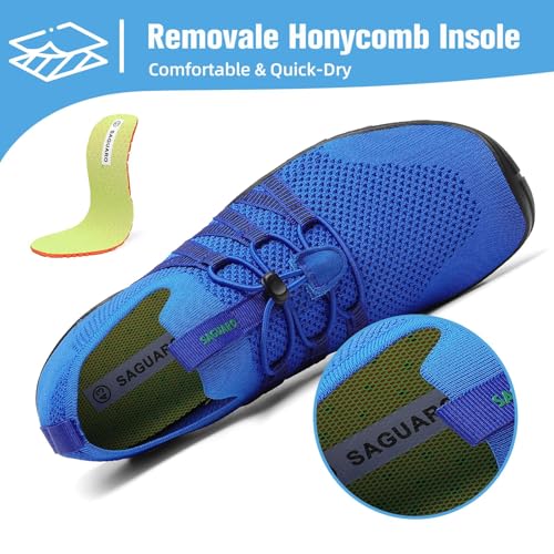 Image of Mishansha Water Shoes for Women Men, Quick-Dry Barefoot Swim Shoes with Drainage Holes, Lightweight Aqua Shoe for Beach Pool River Boating Yoga Walking