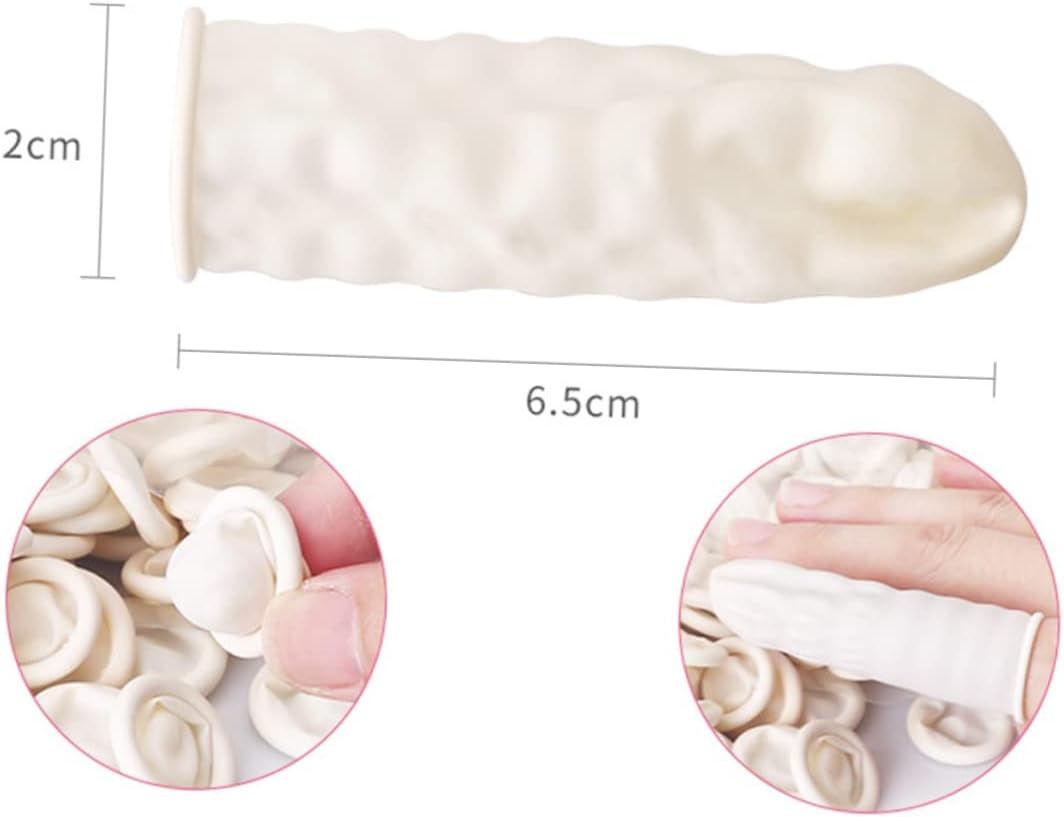 Disposable 700Pcs Latex Anti Static Cover for Repair | White Color, Flexible Fit, Easy Wear, for Electronic Work and Painting, 500g Package