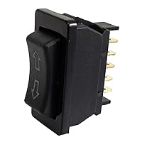 Vista 3 de Interruptor universal de ventana eléctrica de coche de 2 x 5 pines, control de subida/abajo, elevador, RV, deslizante, interruptor basculante