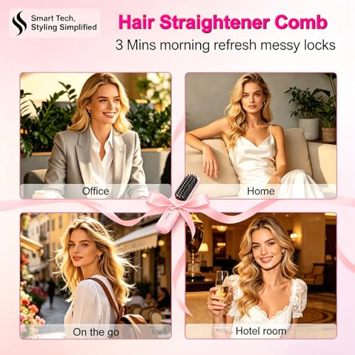 Cordless Hair Straightener Brush - image 9