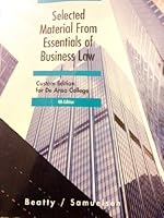 Selected Material From Essentials of Business Law Custom Edition for De Anza College 1133769705 Book Cover