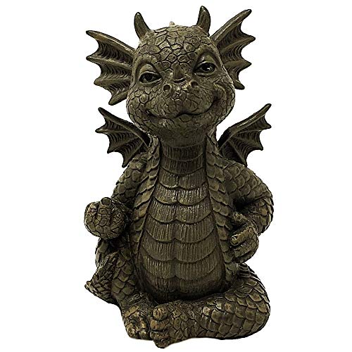 MystiCalls - Figura decorativa para jardín, diseño de dragón