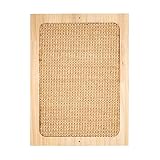 SnowTing Large Cat Scratching Pad Wall Mounted Cat Scratcher Board Floor Use Solid Wood Cat Scratche