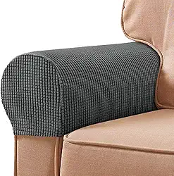 2 capas elásticas para o braço de sofá, resistentes a arranhões, protegem e decoram