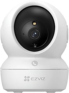 EZVIZ H6C Pro 1080p Wi-Fi Pan & Tilt Smart Camera | Full HD | Color Night Vision | Motion Tracking | Two-Way Talk | Two-Way Calling | Compatible with Alexa & Google