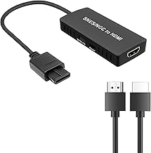 HDMI Converter for SNES & SFC/NGC Console,SNES to HDMI Converter,Support HDMI 4:3/16:9 Switch can be Adjusted Support N64 /NGC/SNES