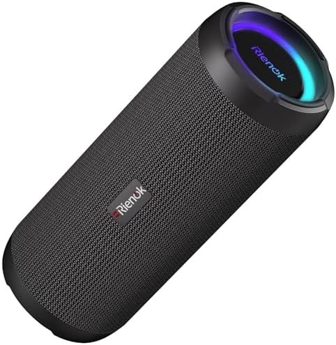 RIENOK Altavoz Bluetooth 40W Portátil Potente Impermeable IPX7 Ne...