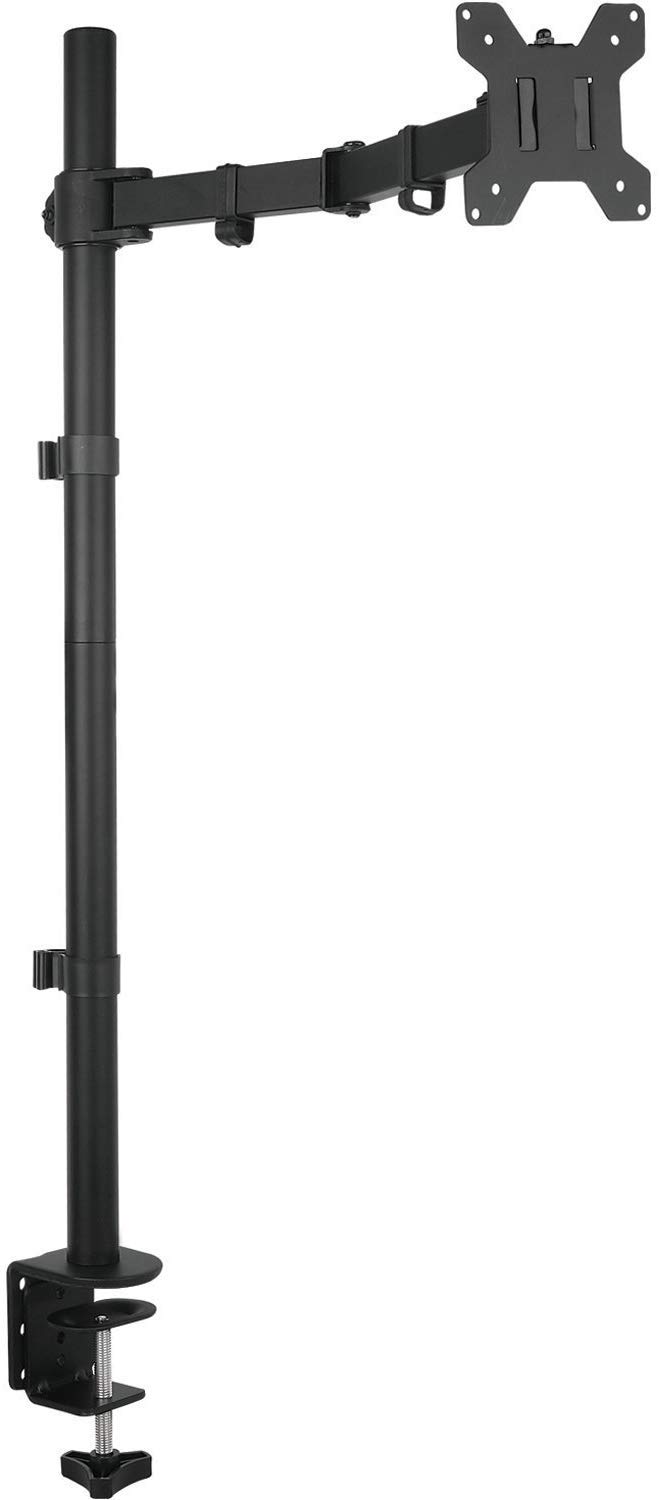 Rife Extra Tall Single LCD Computer Monitor Adjustable Desk Stand for 1 Screen up to 29 inch, Supports Weight up to 10 kgs, Black (Clamp Type) (B07YFT8DRR) Amazon Price History, Amazon Price Tracker
