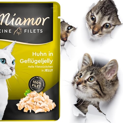 Miamor Katzenfutter Feine Filets Huhn in Geflügeljelly 24x 100g