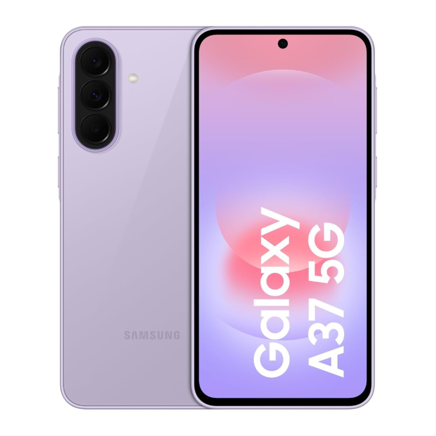 Samsung Galaxy A37 5G (Awesome Lavender, 8 Go de RAM, 256 Go de stockage), Agentic AI, triple appareil photo avec vidéo nocturne, autonomie de la batterie 2 jours, mises à jour OS 6 Gen, IP68, 7,4 mm