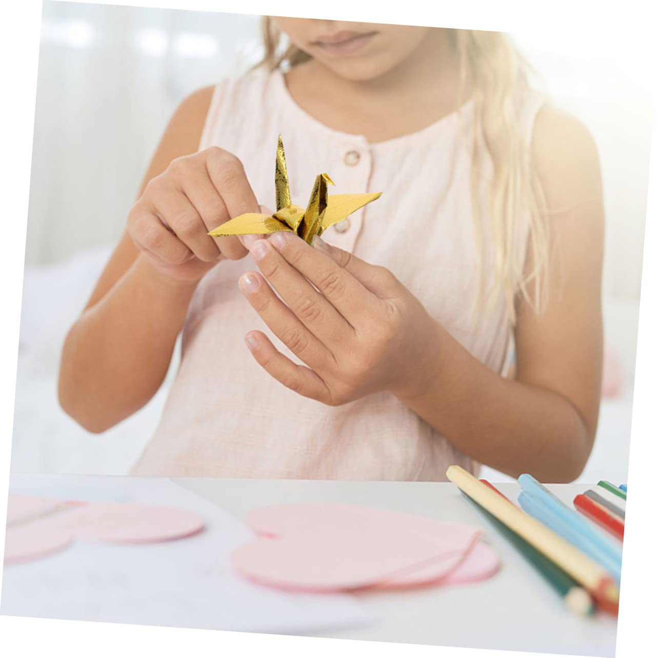 NUOBESTY 400blätter Faltpapier Quadratisches Origami-papier Bastelpapier Für Handarbeiten Dekoration Und Kreative Projekte Für Origami-kraniche Und Mehr