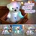 BSTAOFY Glow Polar Bear Light up Stuffed Animal LED Night Light Bear Soft Plush Toy Adorable Birthday Mother's Children's Day Valentines for Toddler Kids, White, 9.5''
