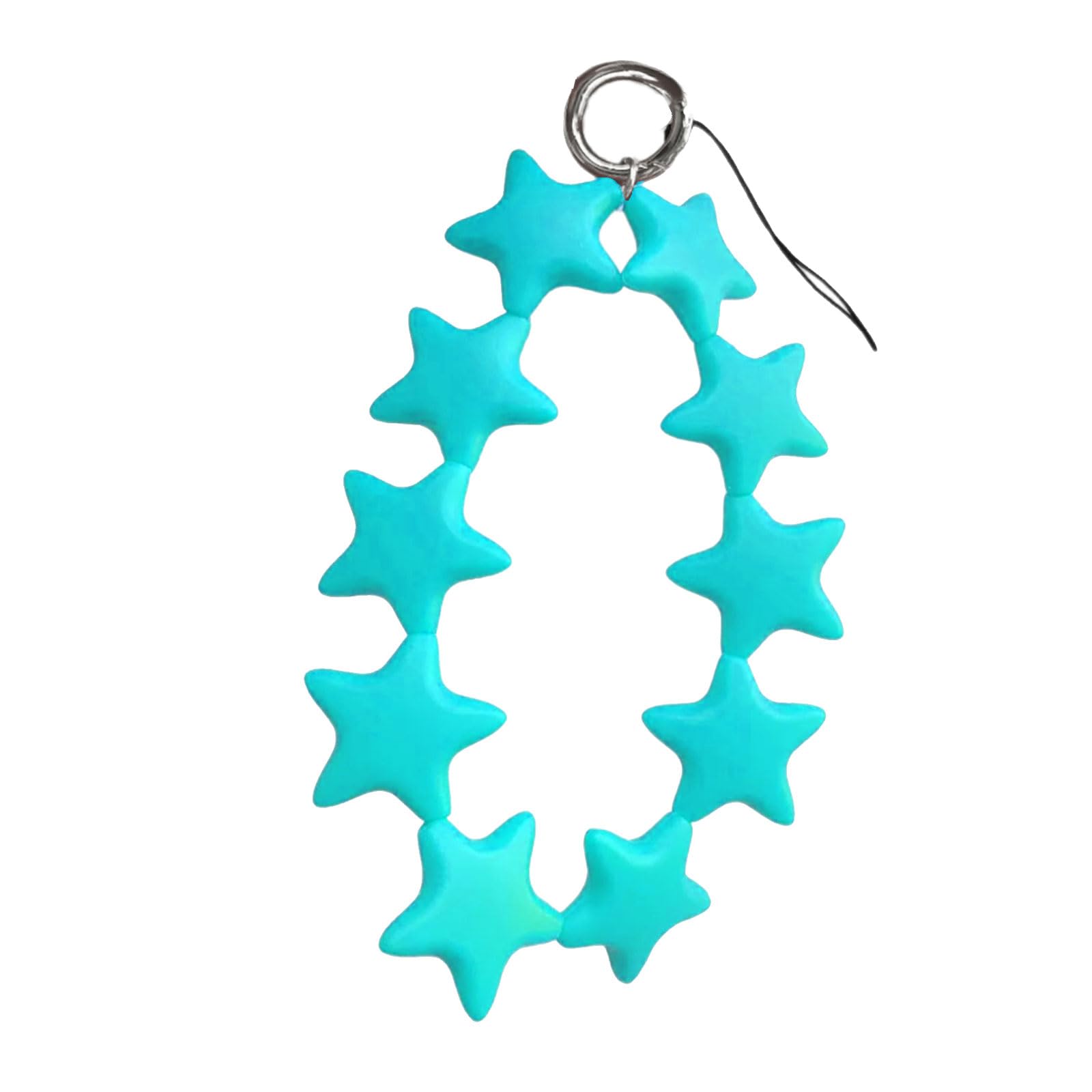 Silicone Star Hanging Rings Portable Silicone Star Hanging Accessories Pendant in Any Room Trendy Keychain