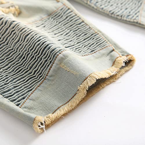 Shorts jeans pour hommes grande taille ample à mode de rue - 6