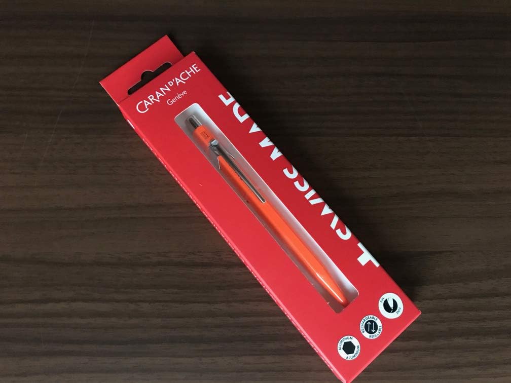 Caran dash 0849-630 Caran d'ACHE Gore Cartridge Oil Based Ballpoint Pen 849 Collection [Fluorescent Orange]