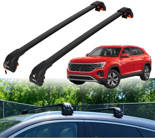 ERKUL Heavy Duty Roof Rack Cross Bars for Volkswagen VW Atlas Cro...