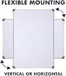 Quartet Pack de valeur de carte d'effacement magnétique, 36" x 24", Cadre en aluminium Euro, comprend 4 Marqueurs, 2 Aimants et effaceurs (6447415922)