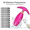 Cordless Remote Control Butt Plug Vibrating Anal Stimulator 7 Stimulation Patterns, Rechargeable Prostate Massager for Man Portable Couples Gay Exciting Anal Plug Massage Tool Tshirt sexes plaisir
