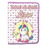 Protège carnet de santé personnalise prénom date naissance bébé BB réf 26