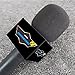 custom microphone logo cube mic flag Portable ABS Injection Molding Square Cube HD printed tempered film (black)