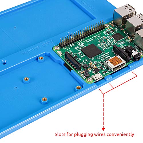 Image of SUNFOUNDER Breadboard Kit RAB Holder, 830 Points Solderless Circuit Breadboard, Jumper Wires, LED, Resistors Compatible with Arduino R3 MEGA & Raspberry Pi 4B, 3B+ Model B, 2B and 1B+