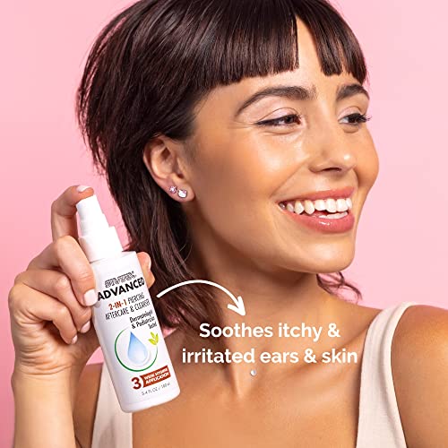 Studex Advanced 2-In-1 Piercing Aftercare & Cleanser – Hypochlorous Spray For Body And Ear Piercing, Hypoallergenic Formula For Sensitive Skin (3.4Oz) #TOP4
