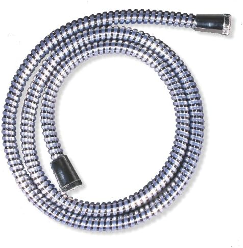CroydexShower Hose, Reinforced PVC, Chrome, 1.5 Meter