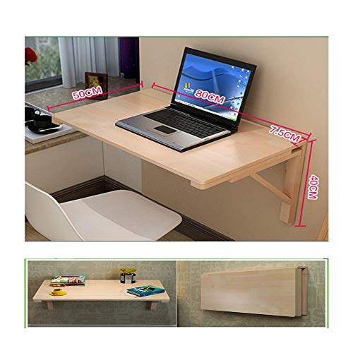 Table pliante carrée murale en bois pour rompre le manque de place