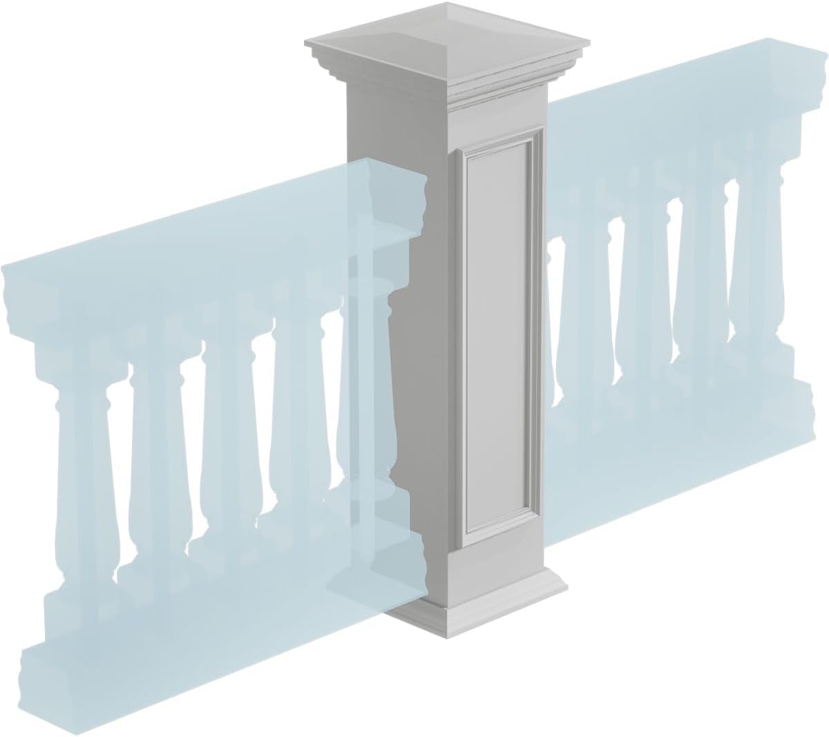 Ekena Millwork NWL12X48SPF0B0 Newel Posts, White