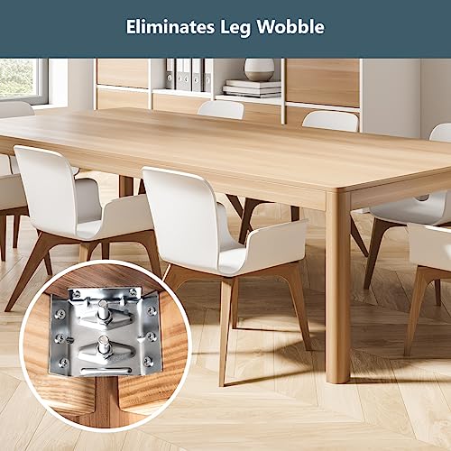 Équerres d'angle pour pieds de table basse et de grands repas conviviaux en famille - 4