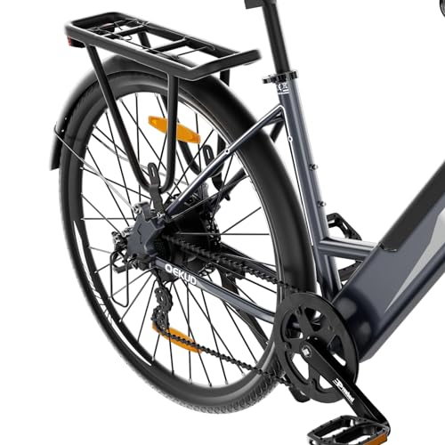 26M208 Elektrofahrrad Damen Herren,26Zoll Elektrofahrrad Trekkingrad e-City Fahrrad mit 36V 12,5Ah Li-Ion Akku, Reichweite bis zu 100KM im Hybridmodus, 250W Motor, EU-konform, mit App – Bild 6