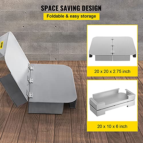 Vevor Fire Pit Heat Shield, 26 X 26 Inch Deck Defender & Grass Guard, High Temp Fire Pit Heat Deflector, Fire Pit Mat For Grass Lawn Guarding, Fire Pit Pad For Outdoors, Bonfires, Wood Burning, Square #TOP4