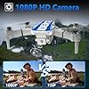LE-IDEA Drone con Telecamera 1080P, IDEA12 Mini Droni per Principianti, Fotocamera a 90°, Posizionamento Ottico del Flusso, Modalità Senza Testa, Drone Pieghevole per Adulti, Quadcopter RC, Blu #1
