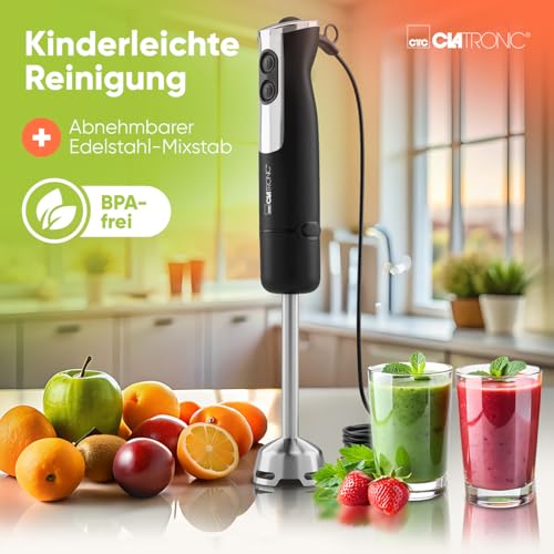 Batidora de mano Clatronic para preparar comida de bebé y sopas sanas 7