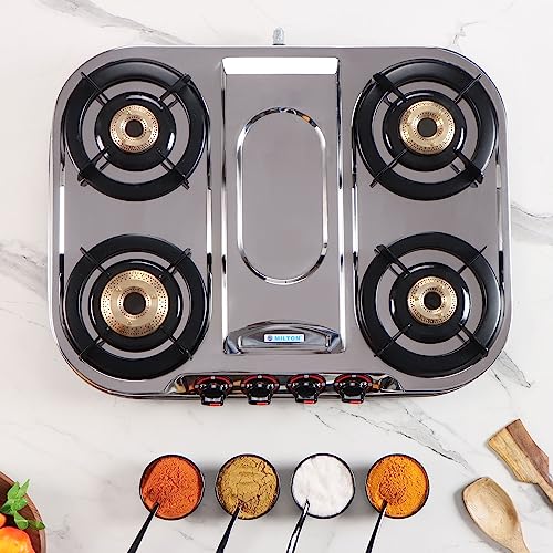 Compare MILTON Royal Stainless Steel Gas Stove 4 Burners I Manual