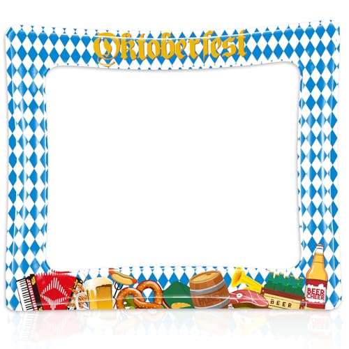 ABTOLS Oktoberfest Photo Booth Frame, Bavarian...