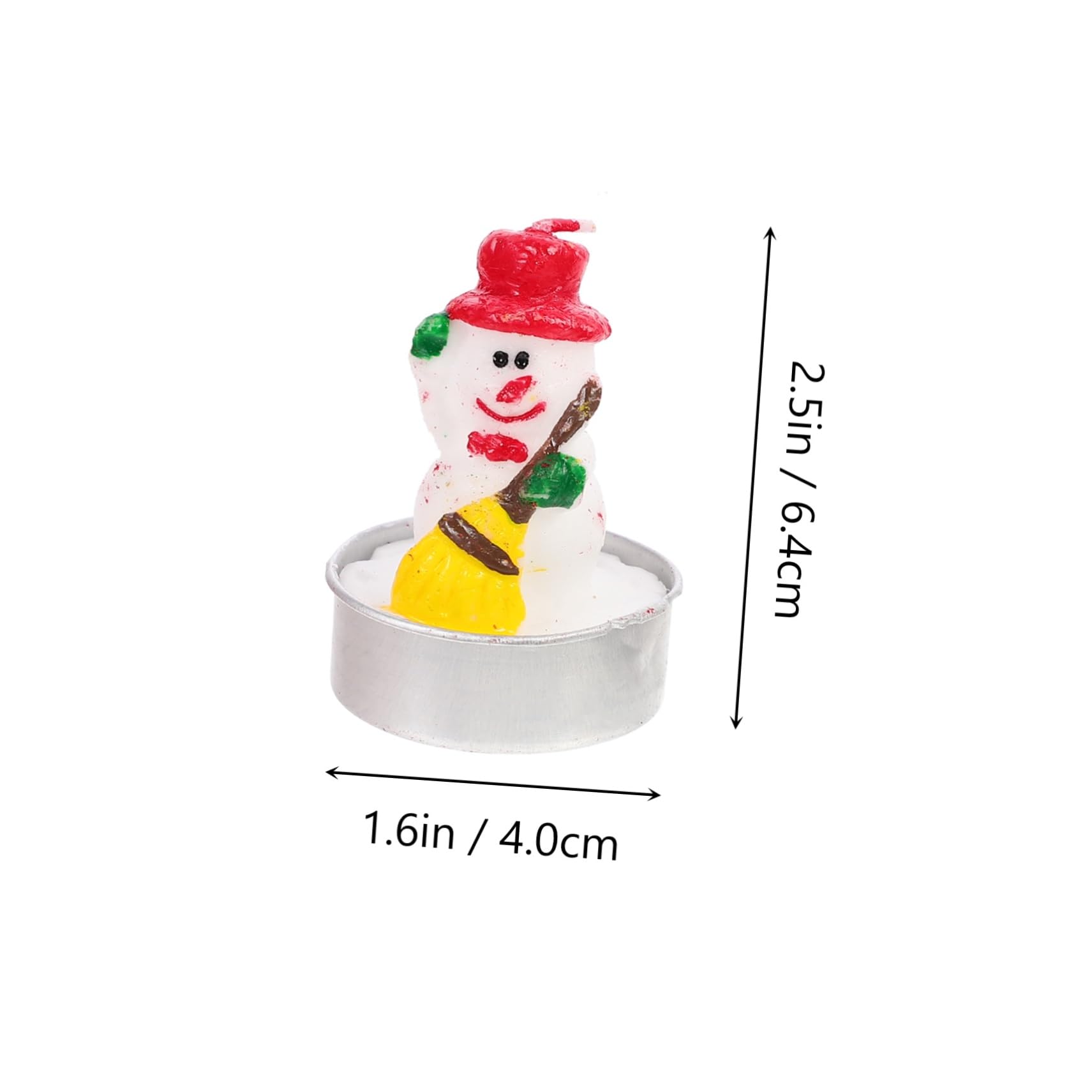 Didiseaon 12pcs Delicate Christmas Candle Santa Claus Christmas Tree Elderly Designs for Holiday Decor Festive Atmosphere and Memorable Celebrations