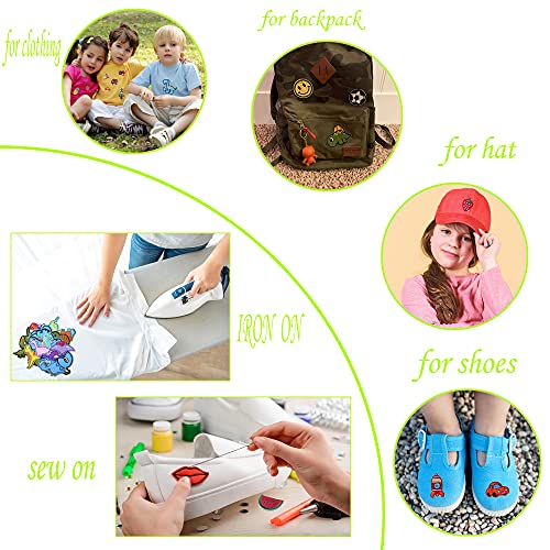 Harsgs Embroidered Fruit Patches, Cute Fruit Iron on/Sew on Patches Applique for Clothes, Dress, Hat, Jeans, DIY Accessories (Pack of 40)