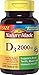 Nature Made D3 2000 IU Tablets 220 ea (Pack of 4)
