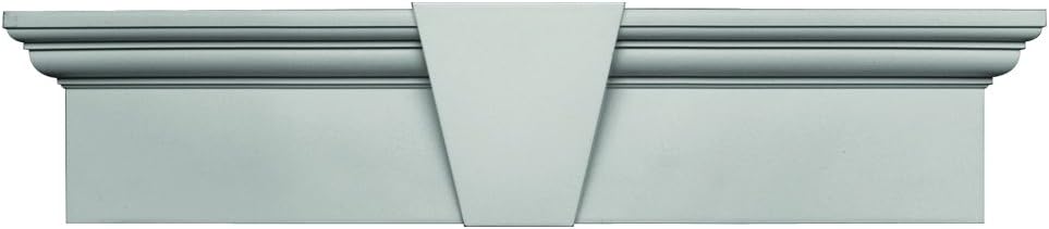 Builders Edge 060010937030 37 5/8" x 9" Flat Panel Window Header 030, Paintable