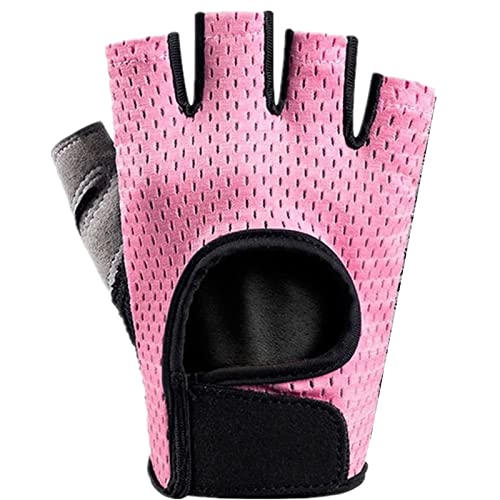 Luvas de bicicleta, almofadas antiderrapantes de meio dedo para homens e mulheres, telas de dedo int