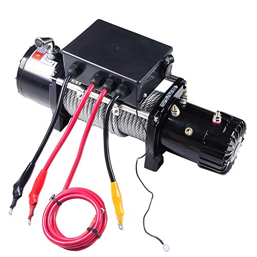 Ocpty 116565-5209-1142156813 12V 12000Lb Electric Winch Towing Trailer Steel Cable Off Road thumb #3