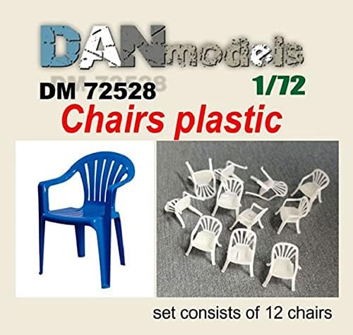 Dan Models 72528-1/72 Chairs are Plastic. Set of 12 pcs. Resin. 3D Printing