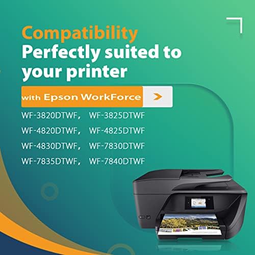 405XL Ink Cartridges Black, for Epson 405 XL 405XL Black Suitcase Ink Cartridges, Work for Epson WorkForce WF-4820DTWF WF-4830DTWF WF-3820DTWF WF-3825DTWF WF-4825DTWF WF-7310DTW Printer Ink, 2 Packs