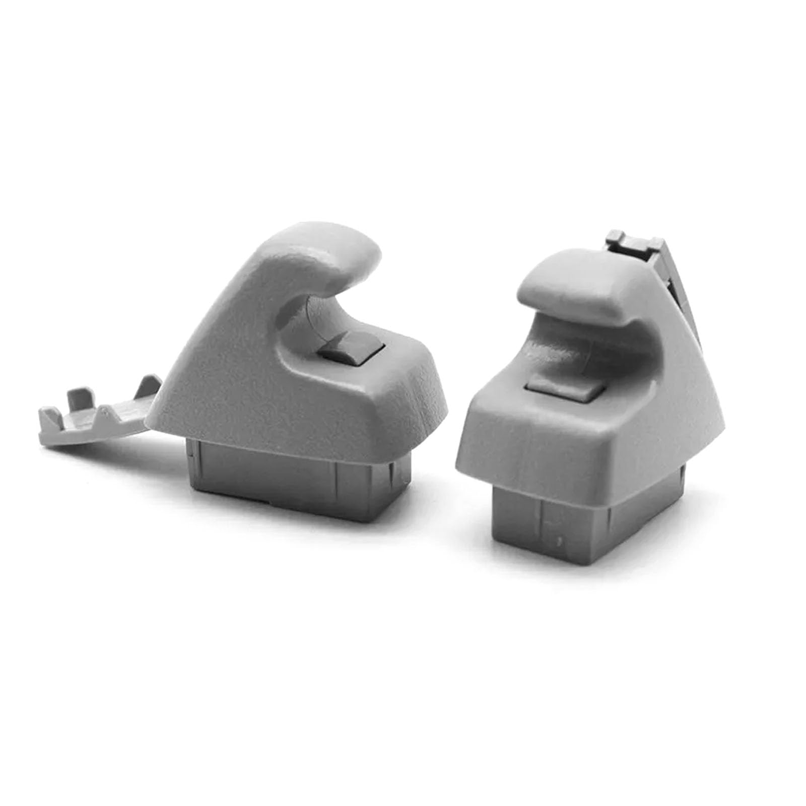2PCS Sun Visor Clips for Cars, Sun Visor Retainer Holder Clip Replacement 95994975 95994976, Sunvisor Support Bracket Hook Hanger Clips for Chevy Silverado Cruze Tahoe Car Accessories(Gray)