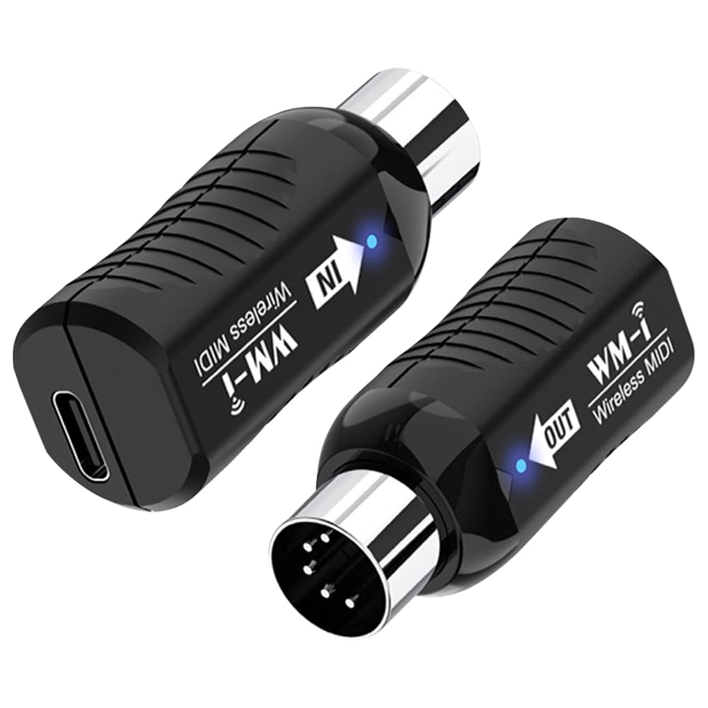 Sistema MIDI inalámbrico de latencia ultra baja para guitarra eléctrica, mini sistema de transmisión inalámbrica MIDI, conectividad de guitarra