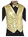 Produktbild Smiffys 42937M Herren Pailletten Weste, Größe: M, Gold, 42937